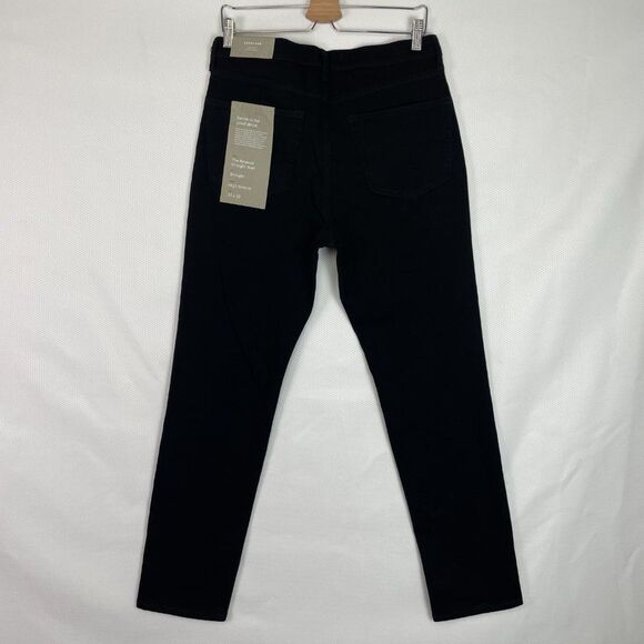 Everlane The Relaxed 4-Way Stretch Organic Straight Fit Jean Uniform Black 32x32 - Picture 2 of 7